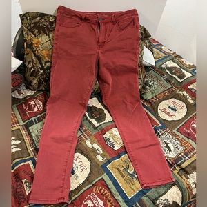 American Eagle pants, burnt red like color, size 14, Next Level Stretch.